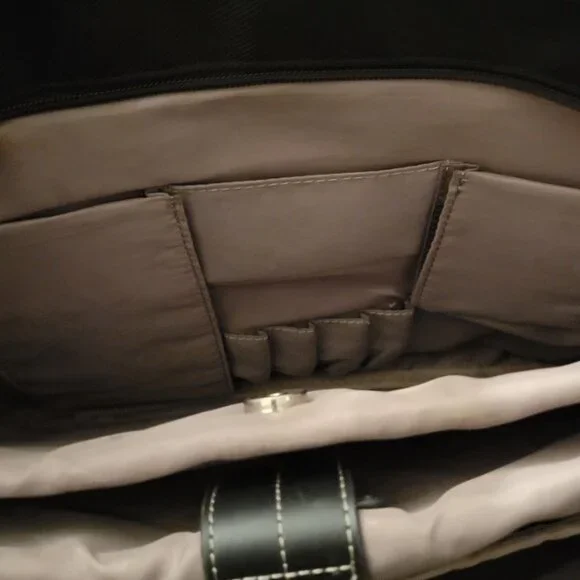 Samsonite shoulder work black laptop bag black multipockets, durable laptop - Picture 9 of 12